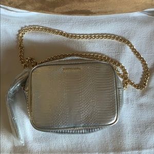 Metallic Victoria’s Secret bag
